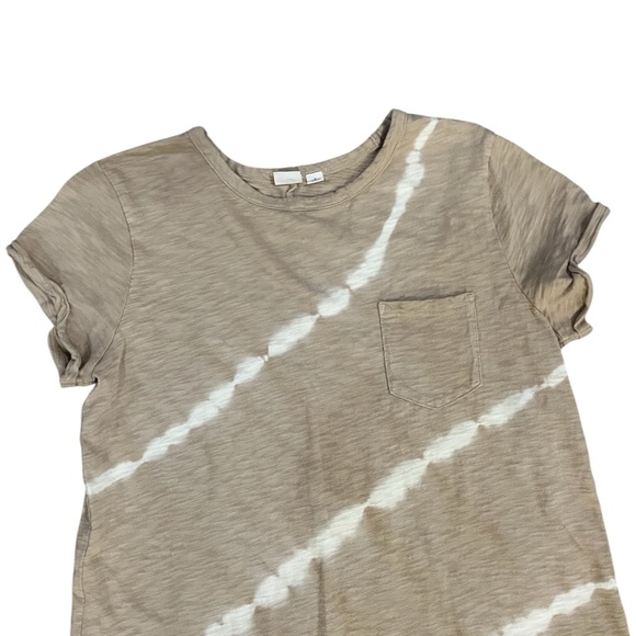 Gap Tan and White Tie-Dye T-Shirt Dress - Picture 4 of 4